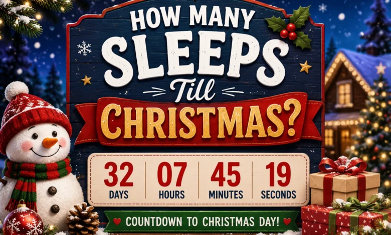 How Many Sleeps Till Christmas Countdown