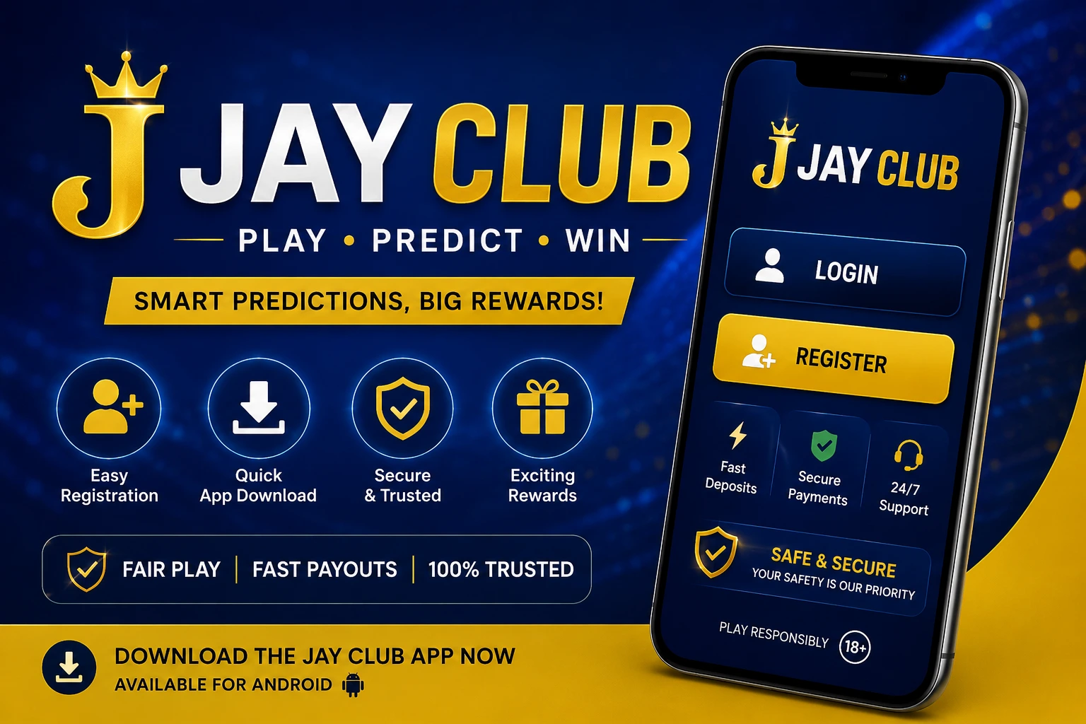 Jay Club login, registration and Android app download guide with account access and responsible gaming information