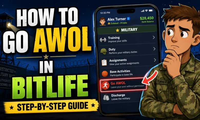 How to go AWOL in BitLife step-by-step guide