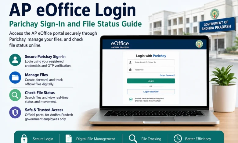 AP eOffice Login through Parichay with file status and digital file management guide