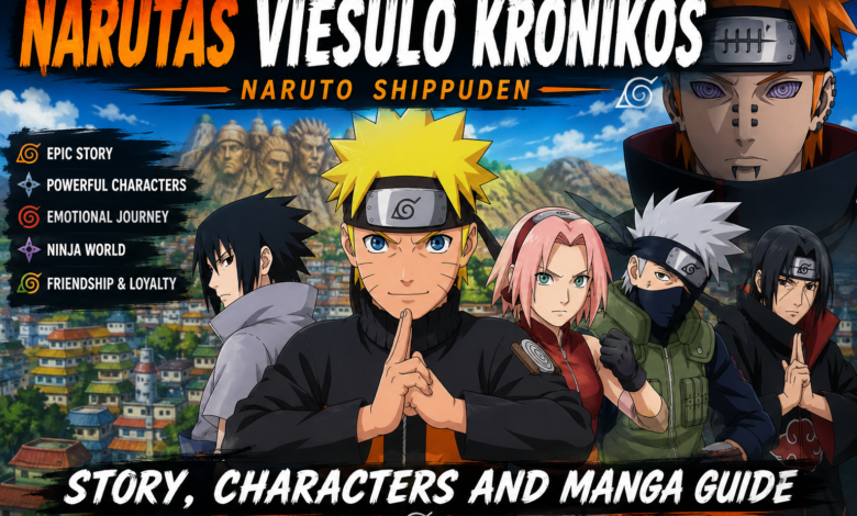Narutas Viesulo Kronikos Naruto Shippuden story characters and manga guide