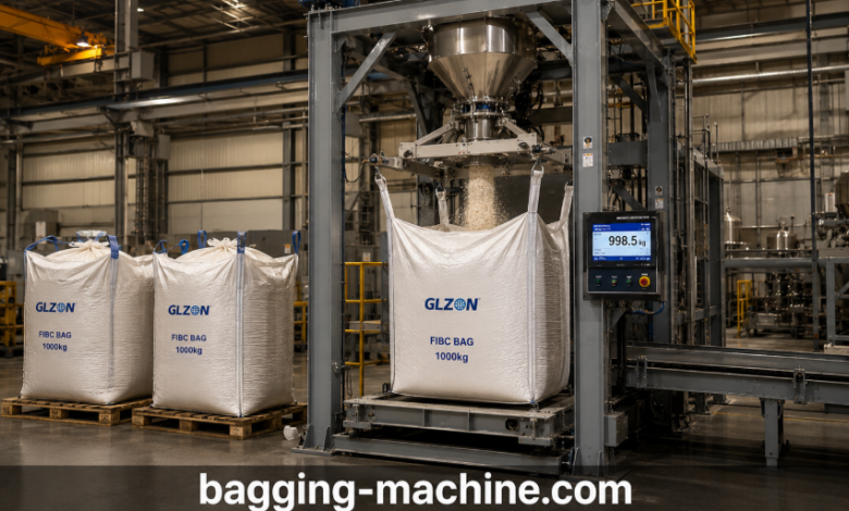 Jumbo Bagging 101 guide showing bulk bags, filling equipment, industrial packaging, storage, handling, and workplace safety