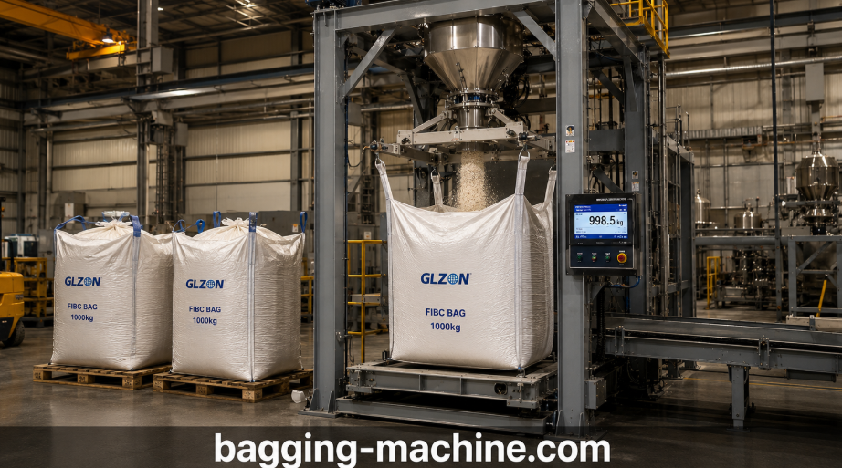 Jumbo Bagging 101 guide showing bulk bags, filling equipment, industrial packaging, storage, handling, and workplace safety