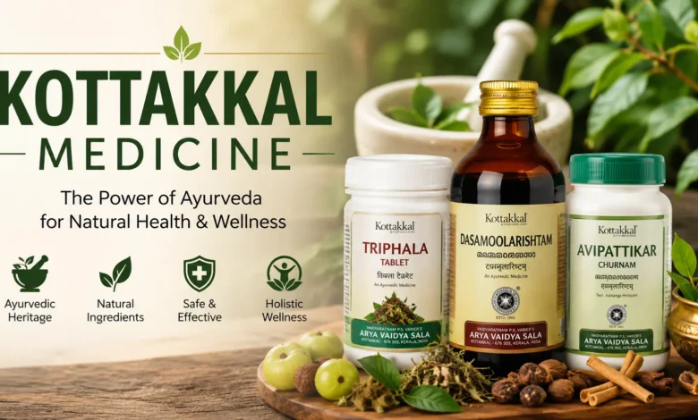 Kottakkal Ayurvedic medicine bottles with natural herbs and traditional Ayurveda ingredients.