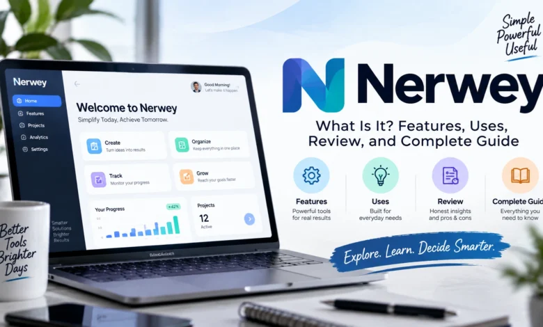 Nerwey review featured image showing software features, dashboard, uses, and complete technology guide