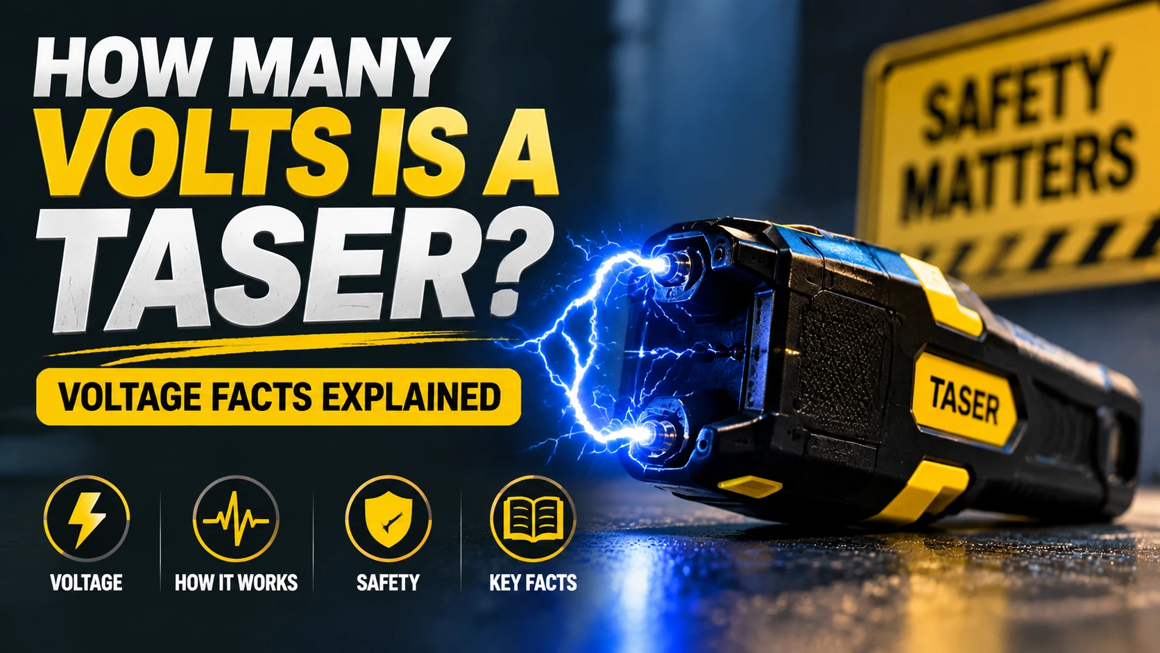 How many volts is a Taser voltage facts explained with electric stun device image