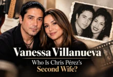 Vanessa Villanueva with Chris Pérez in a vintage editorial image about Chris Pérez’s second wife.